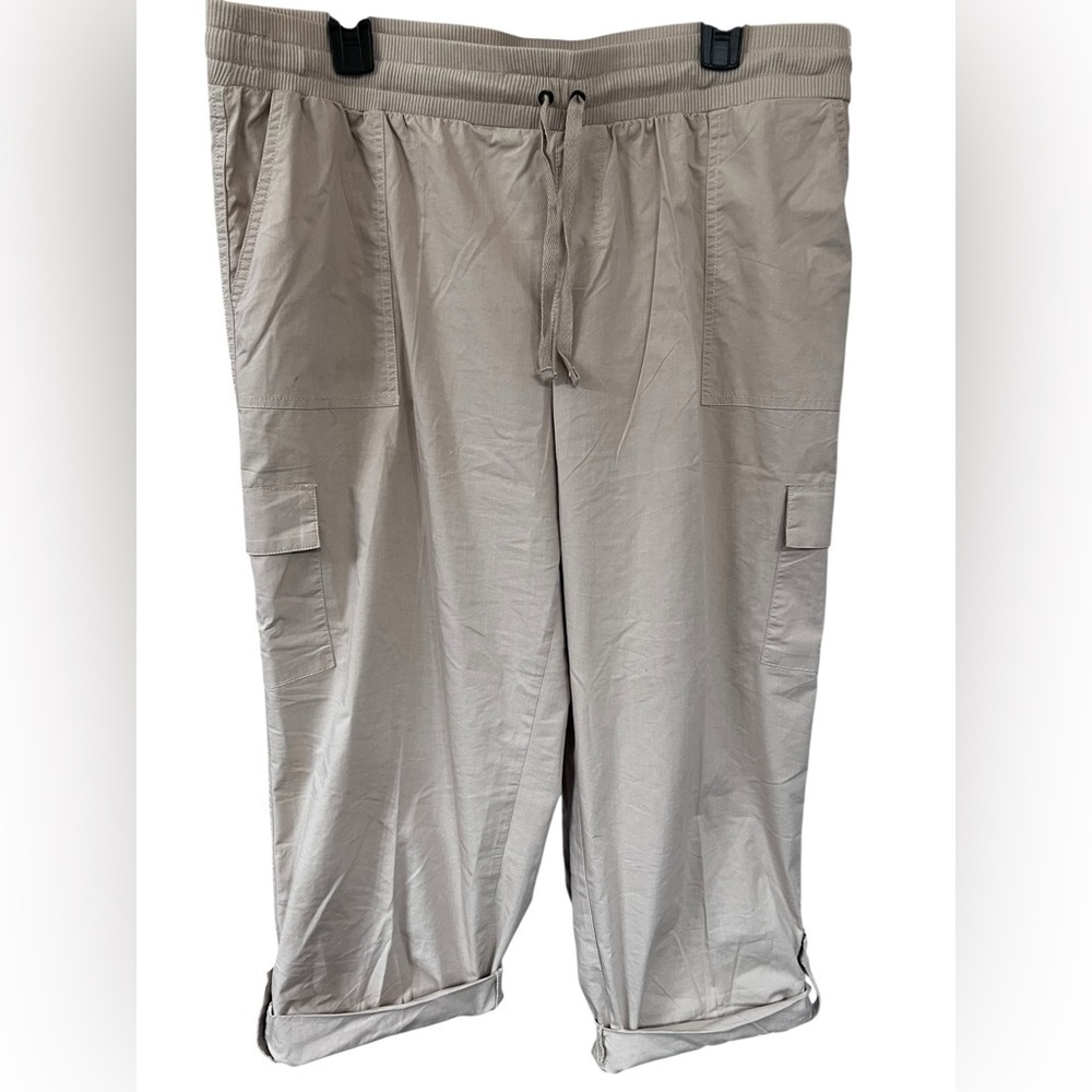Emily Daniels Casual Beige Cargo Pants